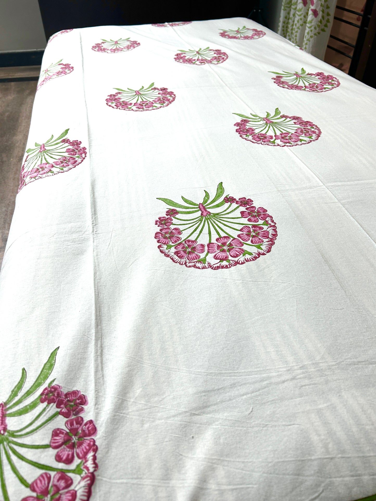 Aja Block Print Diwan Bed Cover