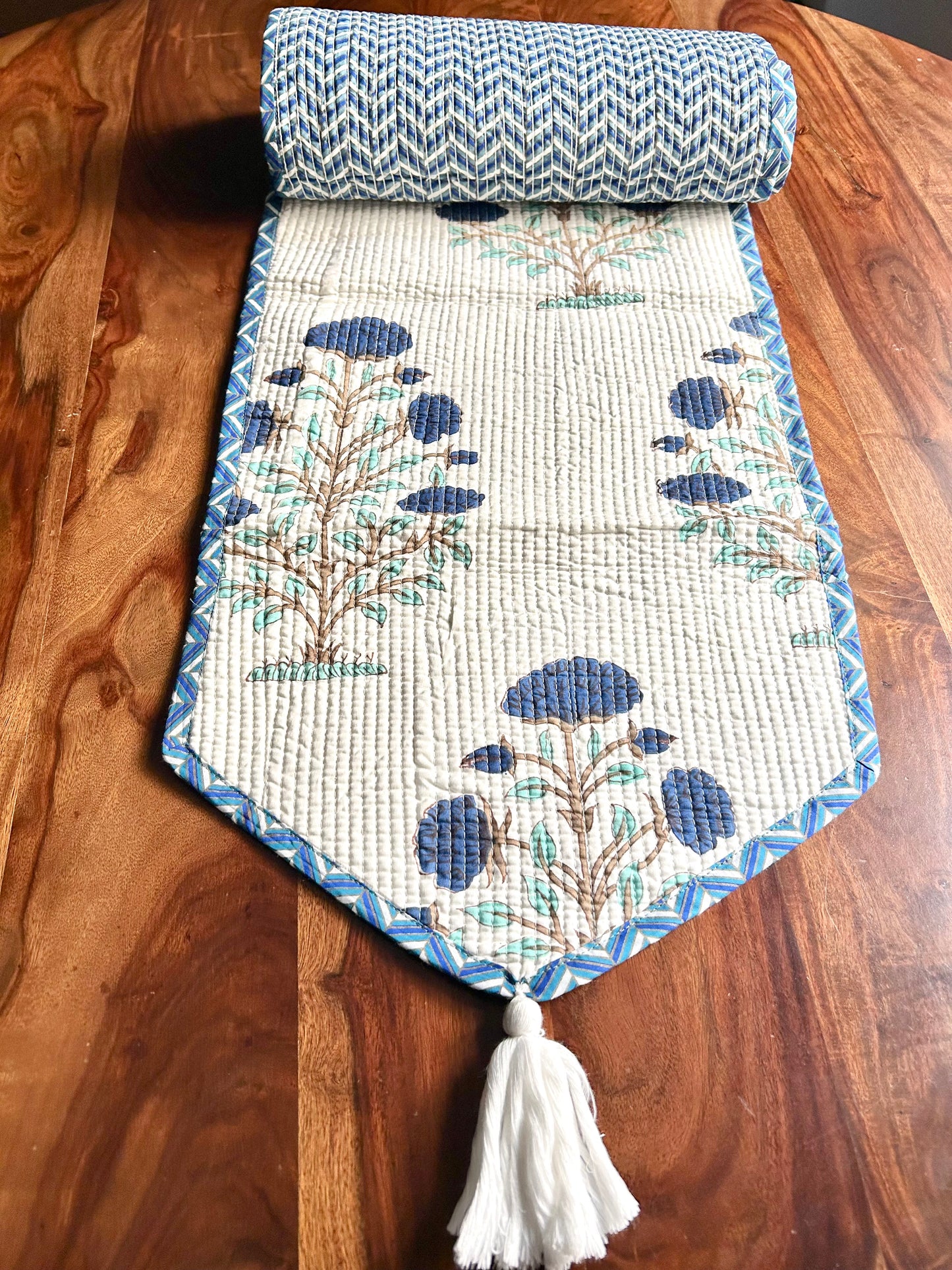 Diti Block Print Table Runner