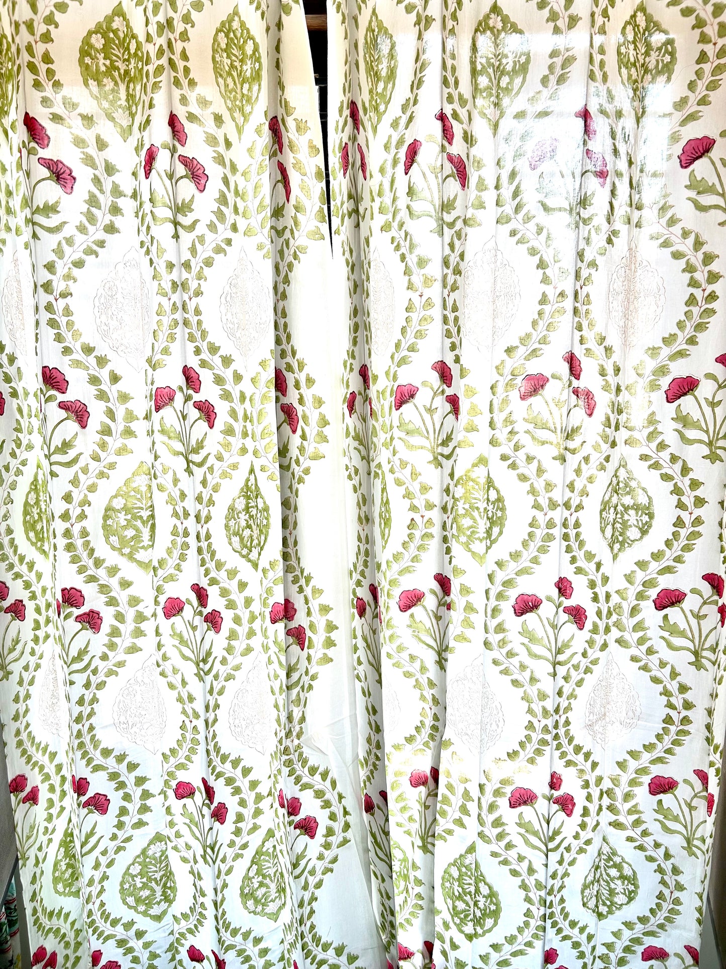 Abhaya Block Printed Sheer Curtains
