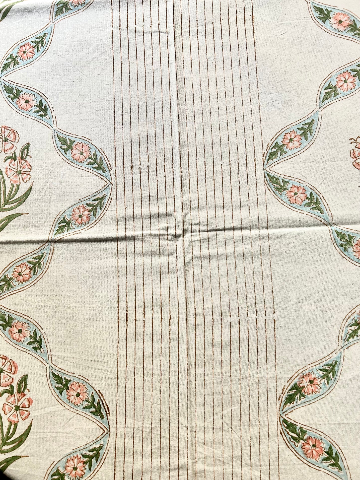 Tanay Block Print 6 Seater Rectangular Table Cover/Cloth