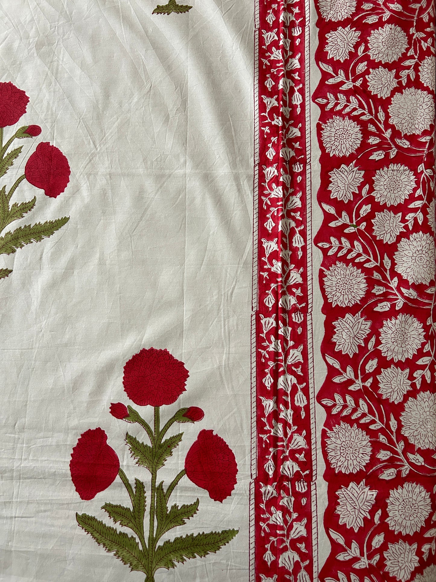 Prakhya Block Printed Cotton Bedsheet(90x108)