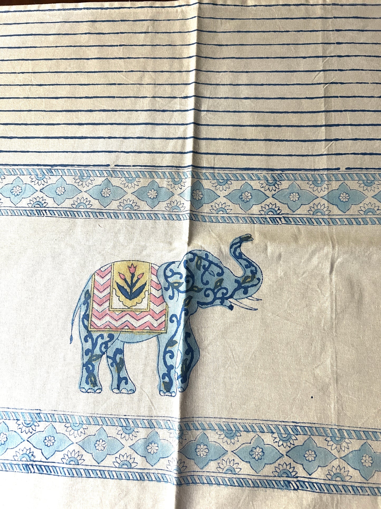 Gaja Block Print Table Cover - 4 Seater