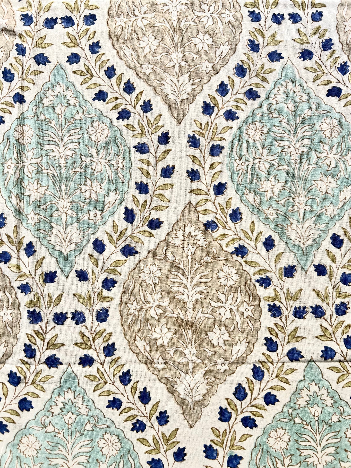 Dhruvi Block Print 6 Seater Rectangular Table Cover/Cloth