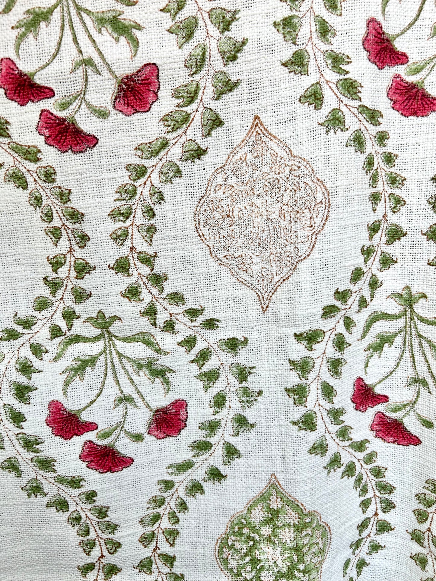 Arya Block Print Throw Blanket