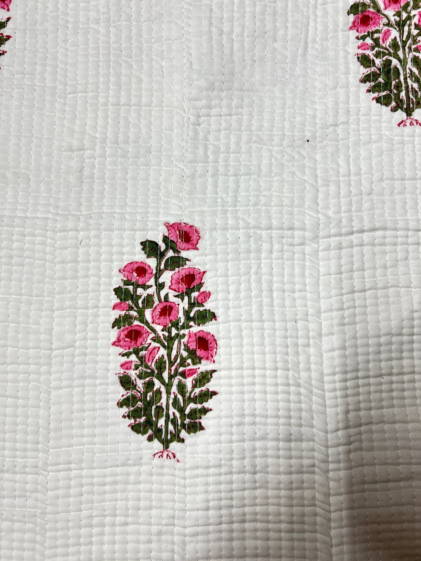 Yellow Bird Block Print Table Runner