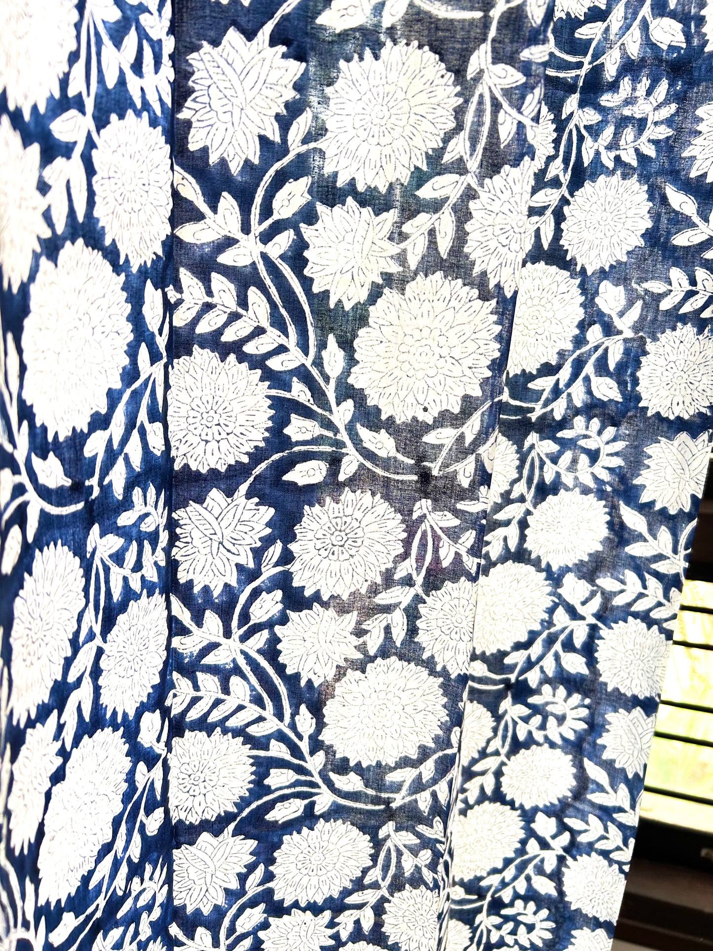 Arana Block Printed Sheer Curtains
