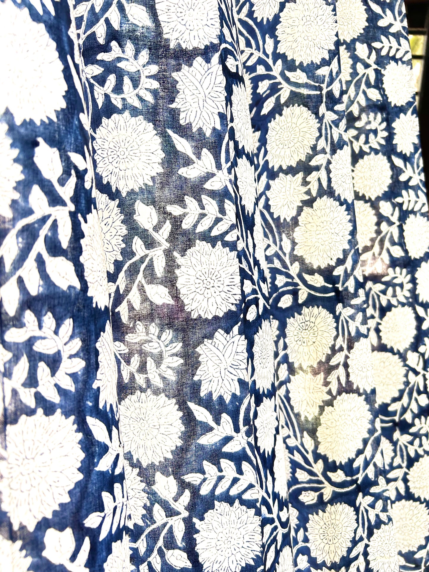 Aranya Block Printed Sheer Curtains