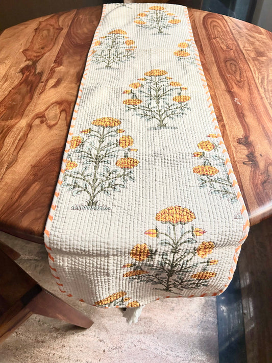 Gargi Block Print Table Runner