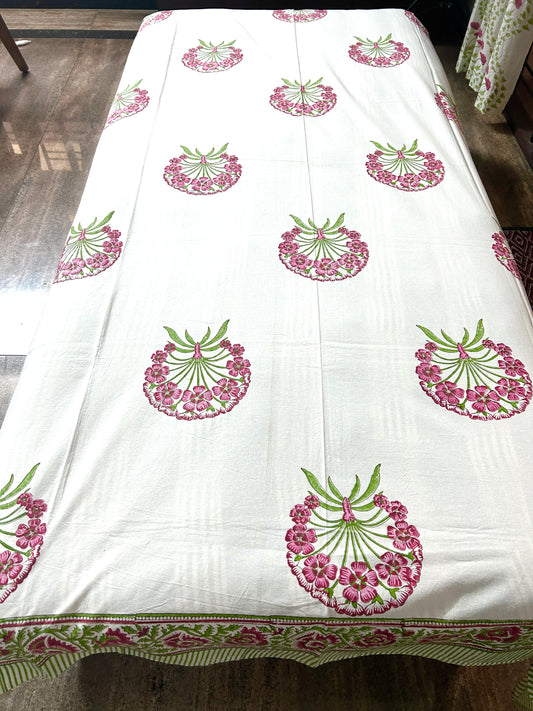 Aja Block Print Diwan Bed Cover