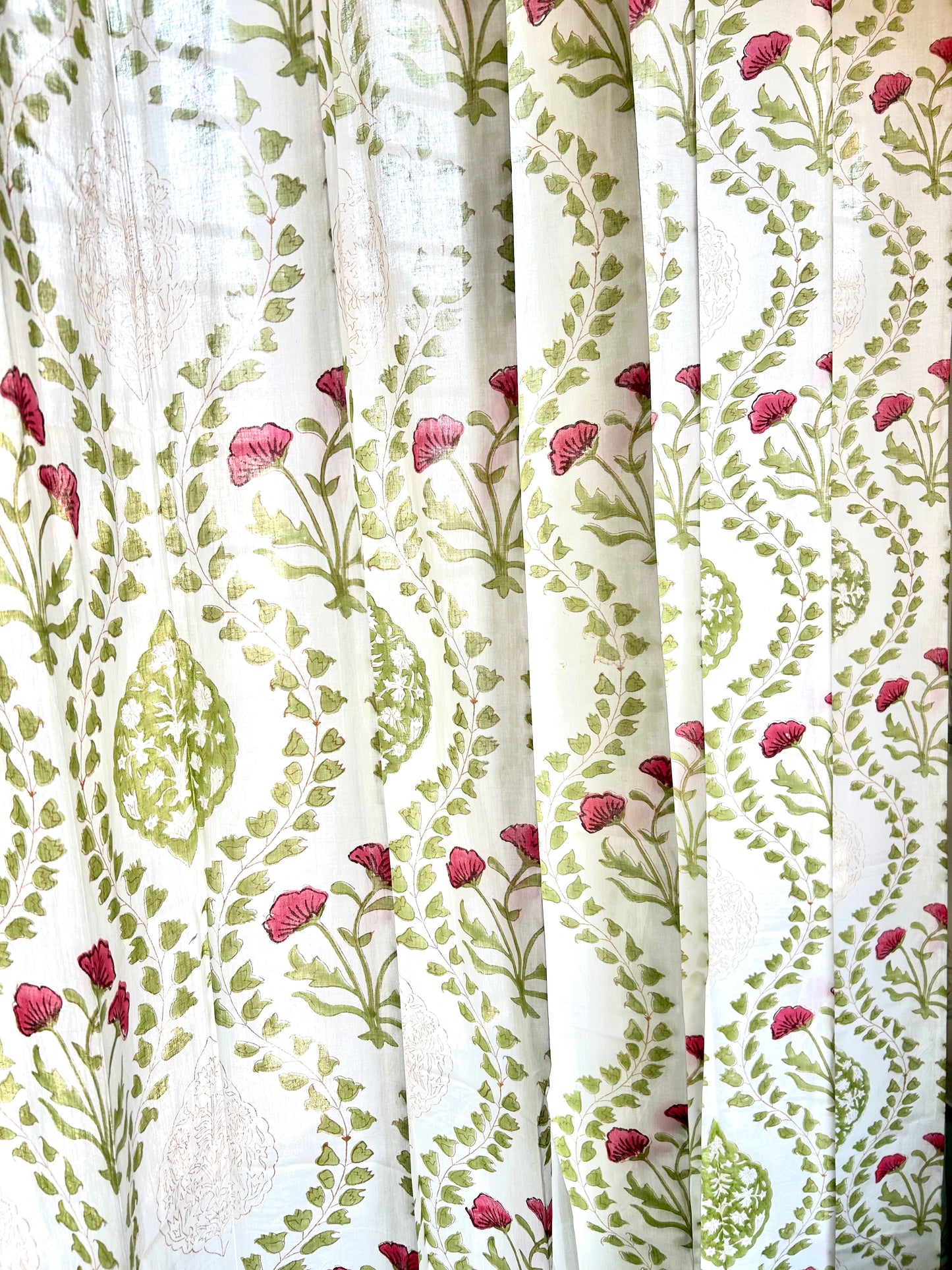 Abhaya Block Printed Sheer Curtains