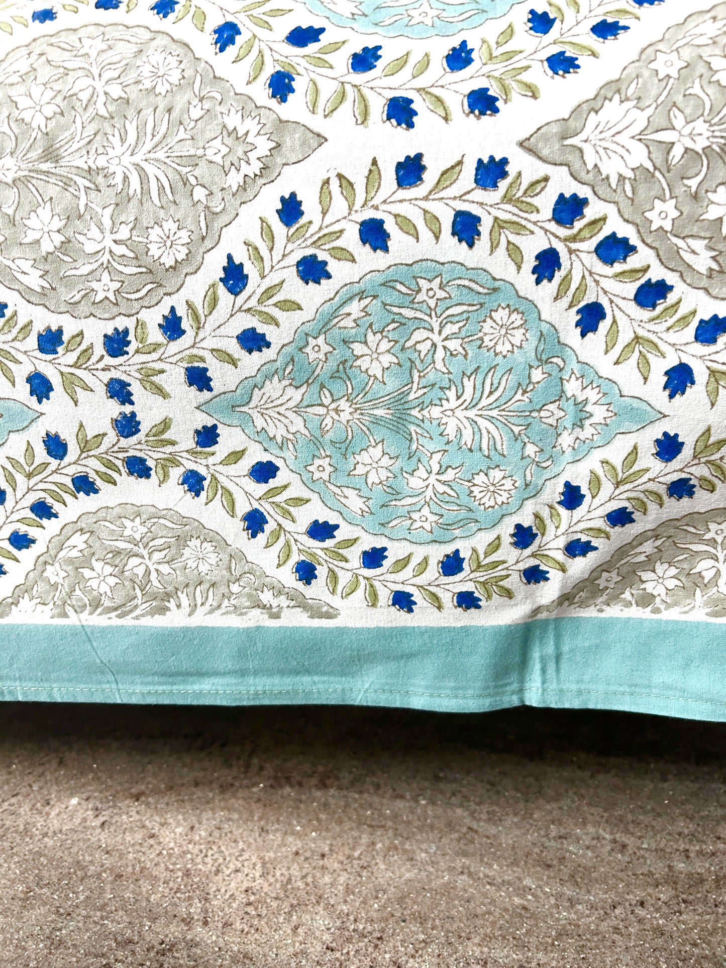 Dhruti Block Print Diwan Bed Cover