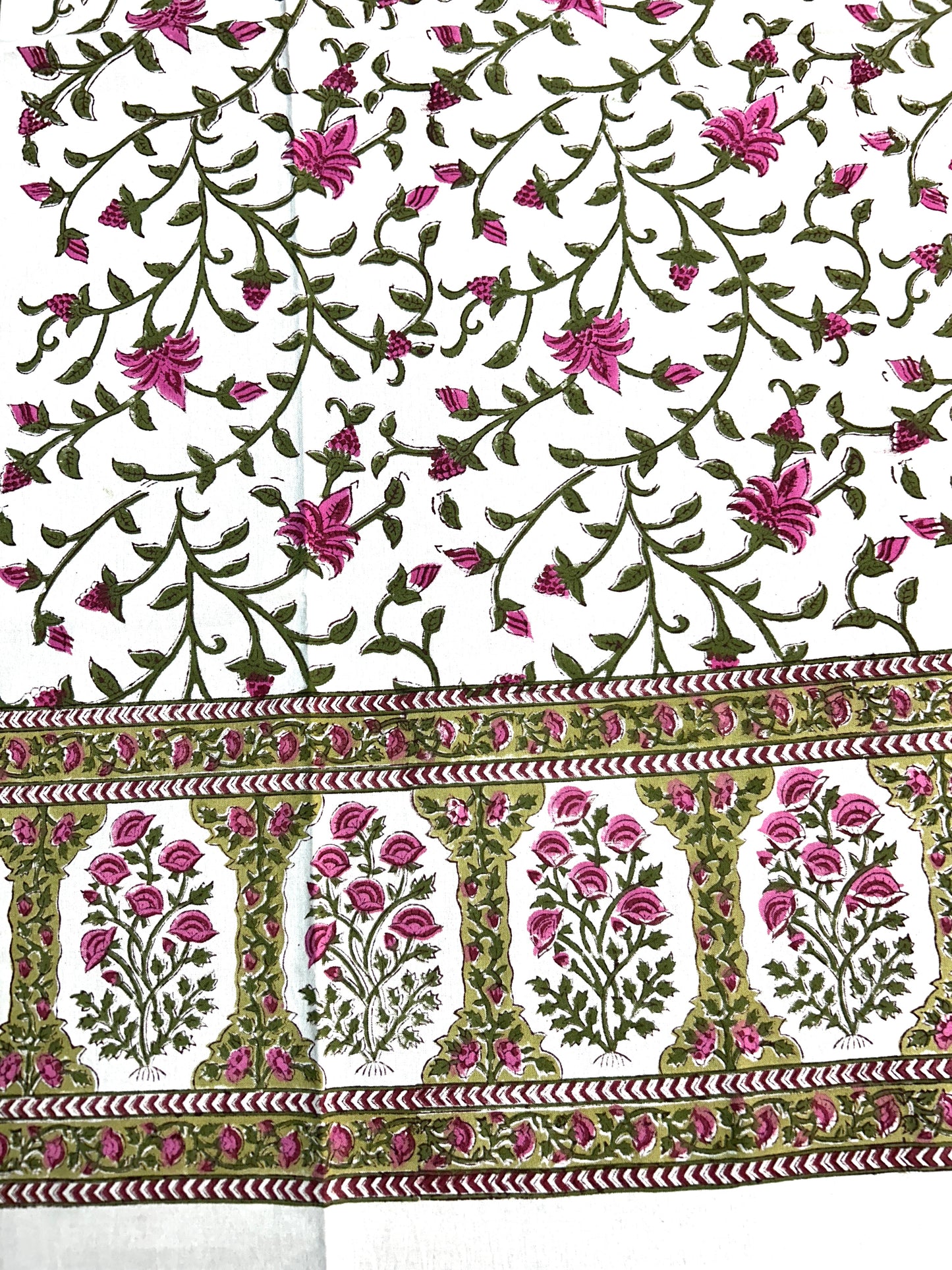 Vani Block Print Table Cover - 4 Seater