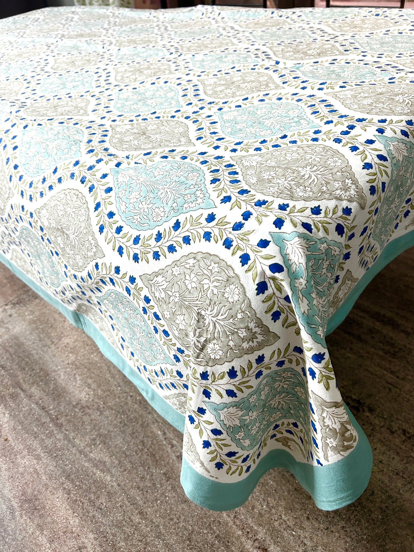 Dhruti Block Print Diwan Bed Cover