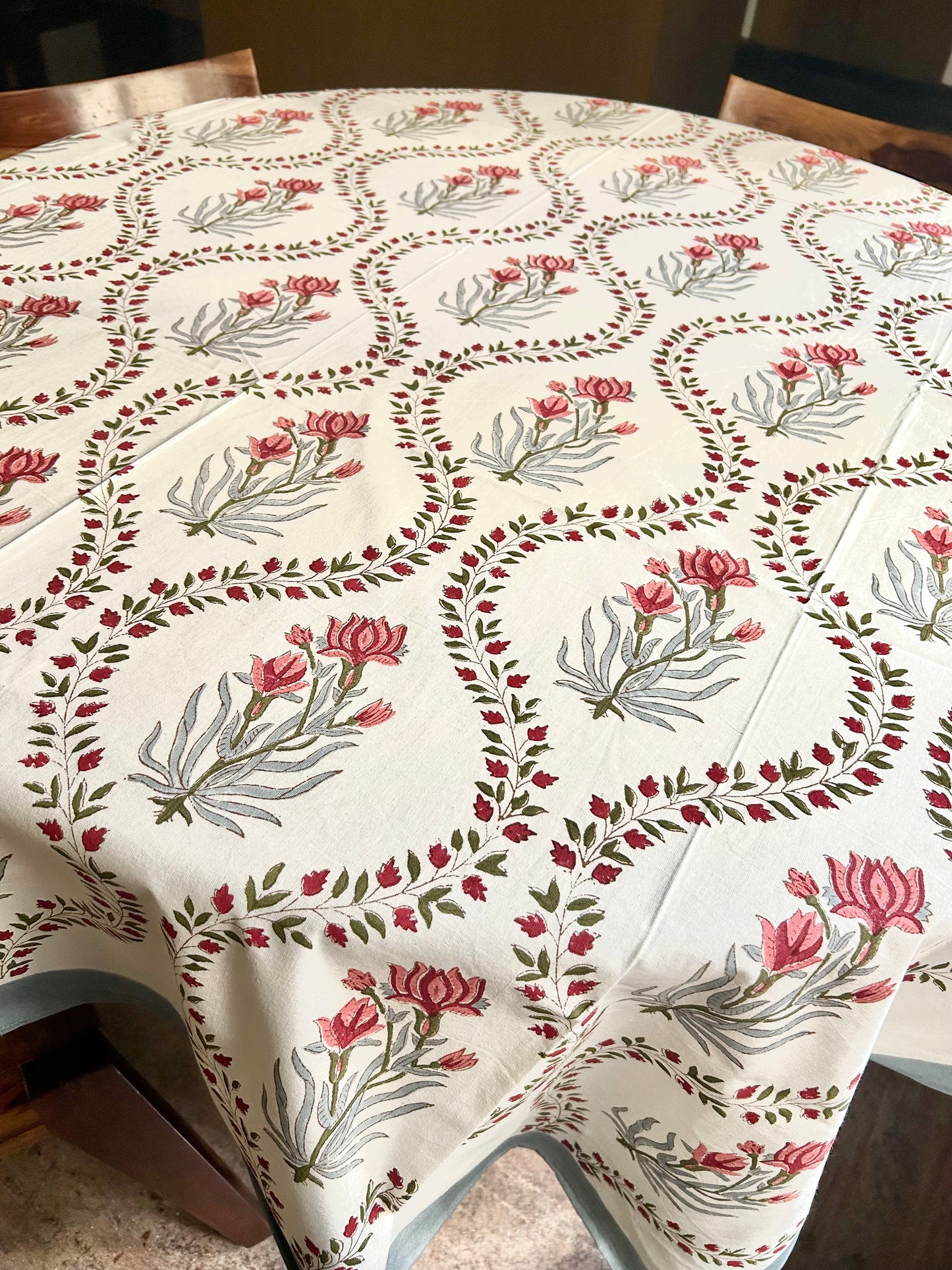 Manika Block Print Table Cover/Cloth