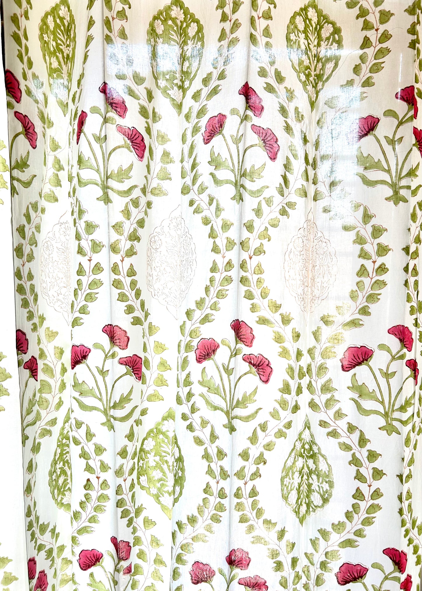 Abhaya Block Printed Sheer Curtains
