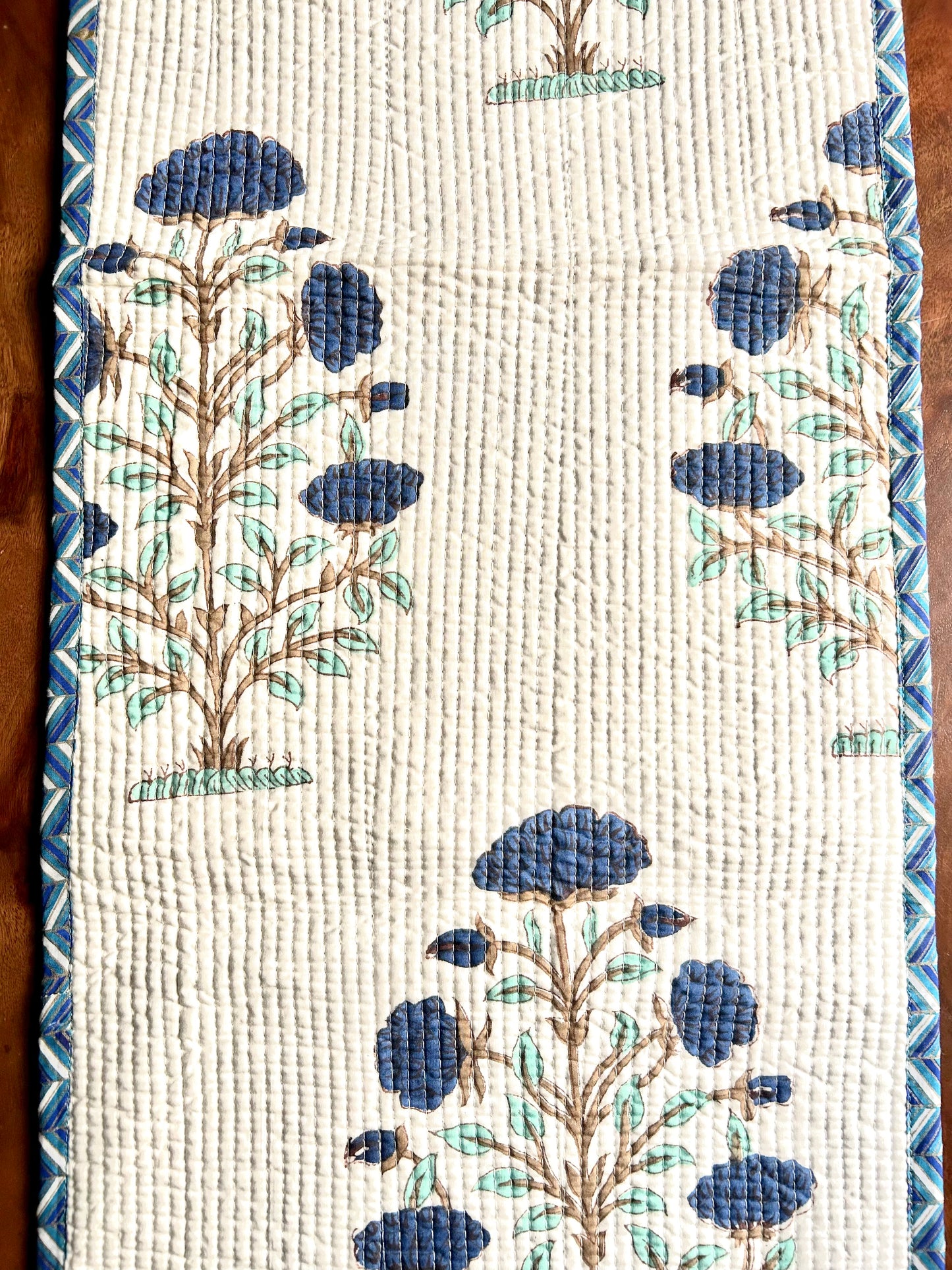 Diti Block Print Table Runner