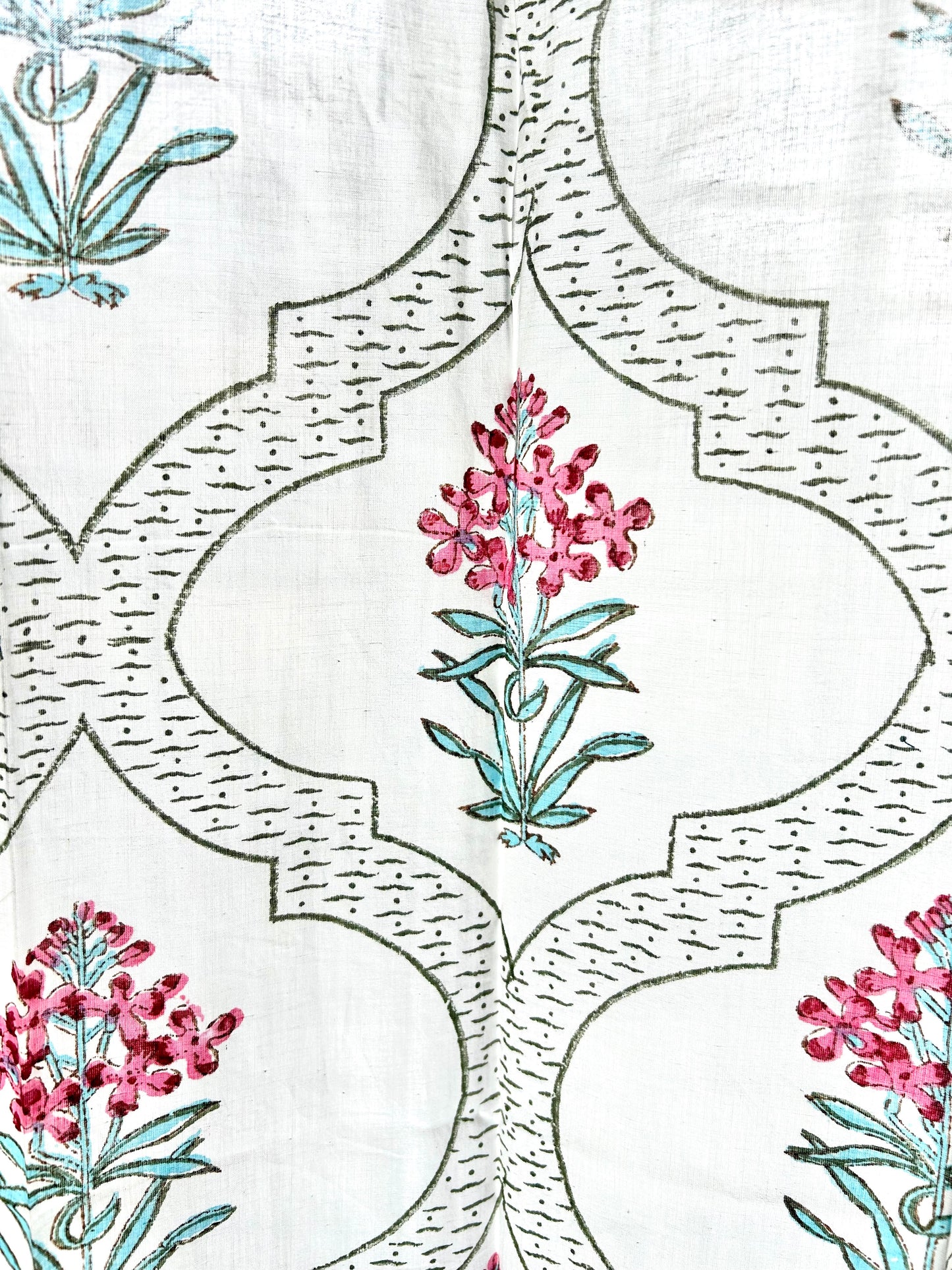 Guldasta Block Printed Sheer Curtains