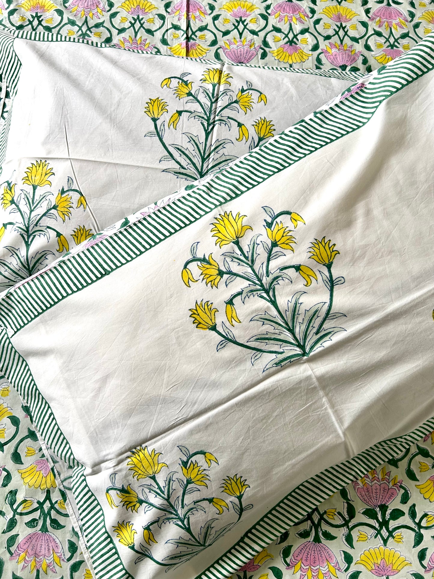 Samriddhi Block Printed Cotton Bedsheet(90x108)