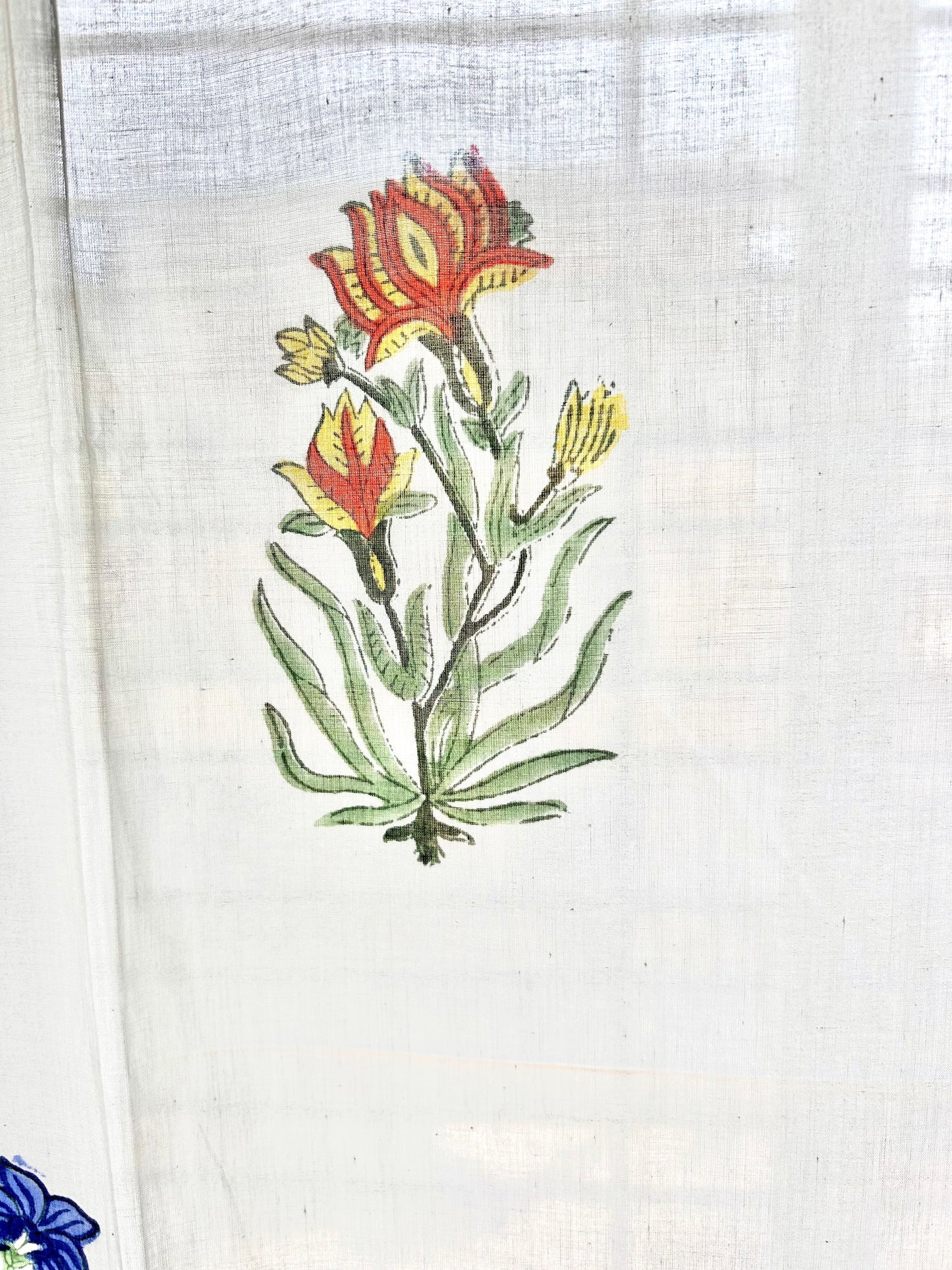 Multicolour Printed Sheer Curtains