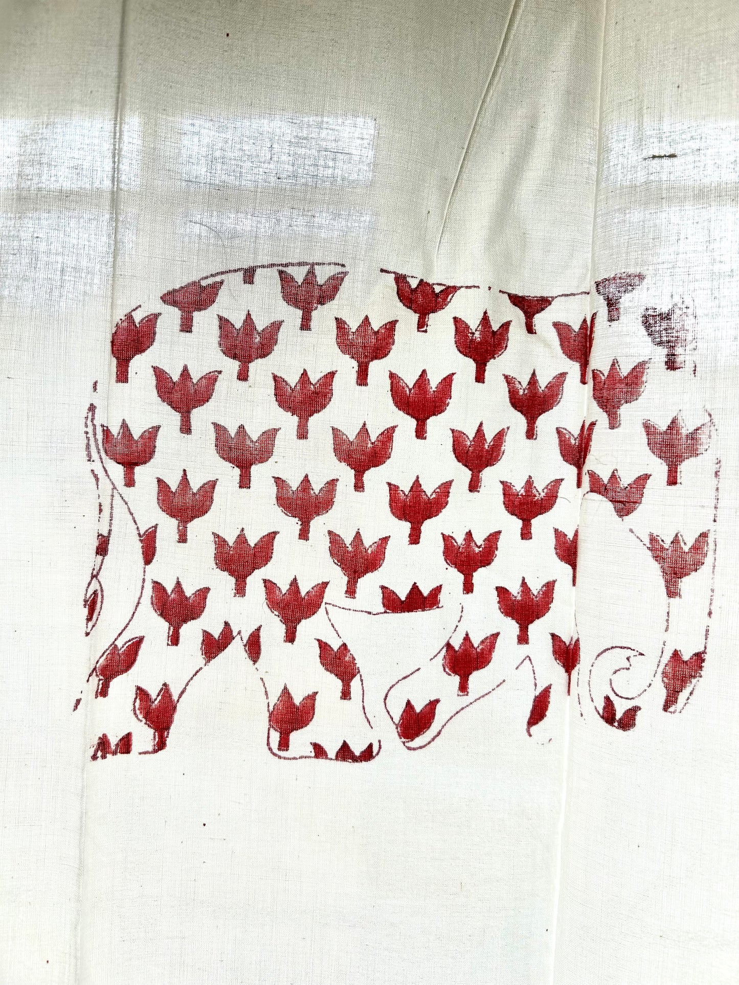 Gajam Block Printed Sheer Curtains