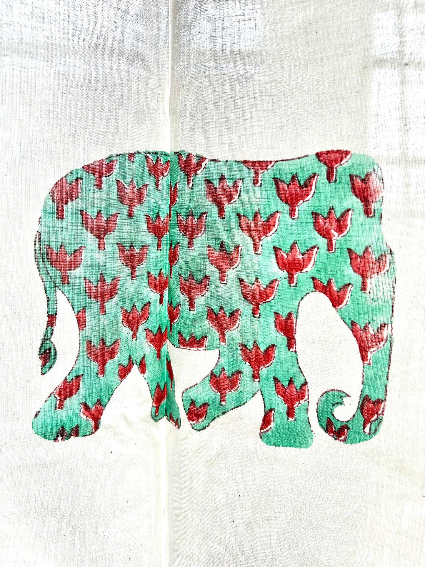 Gajam Block Printed Sheer Curtains