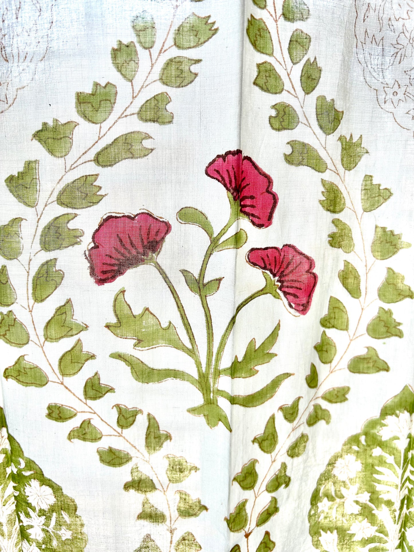 Abhaya Block Printed Sheer Curtains