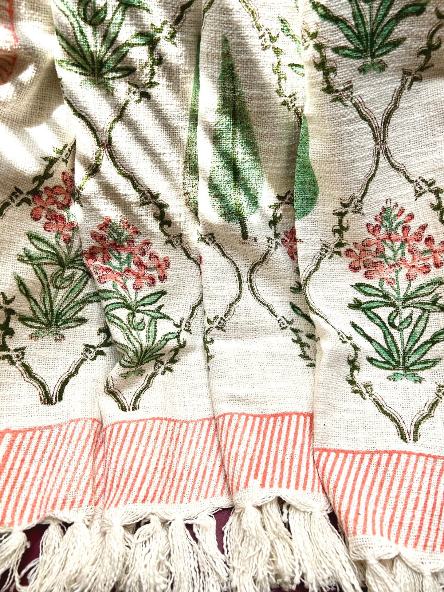 Ishya Block Print Throw Blanket