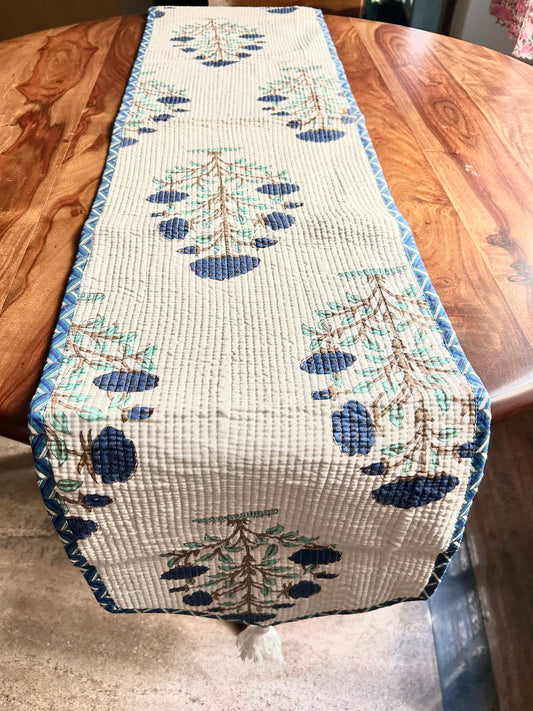 Diti Block Print Table Runner