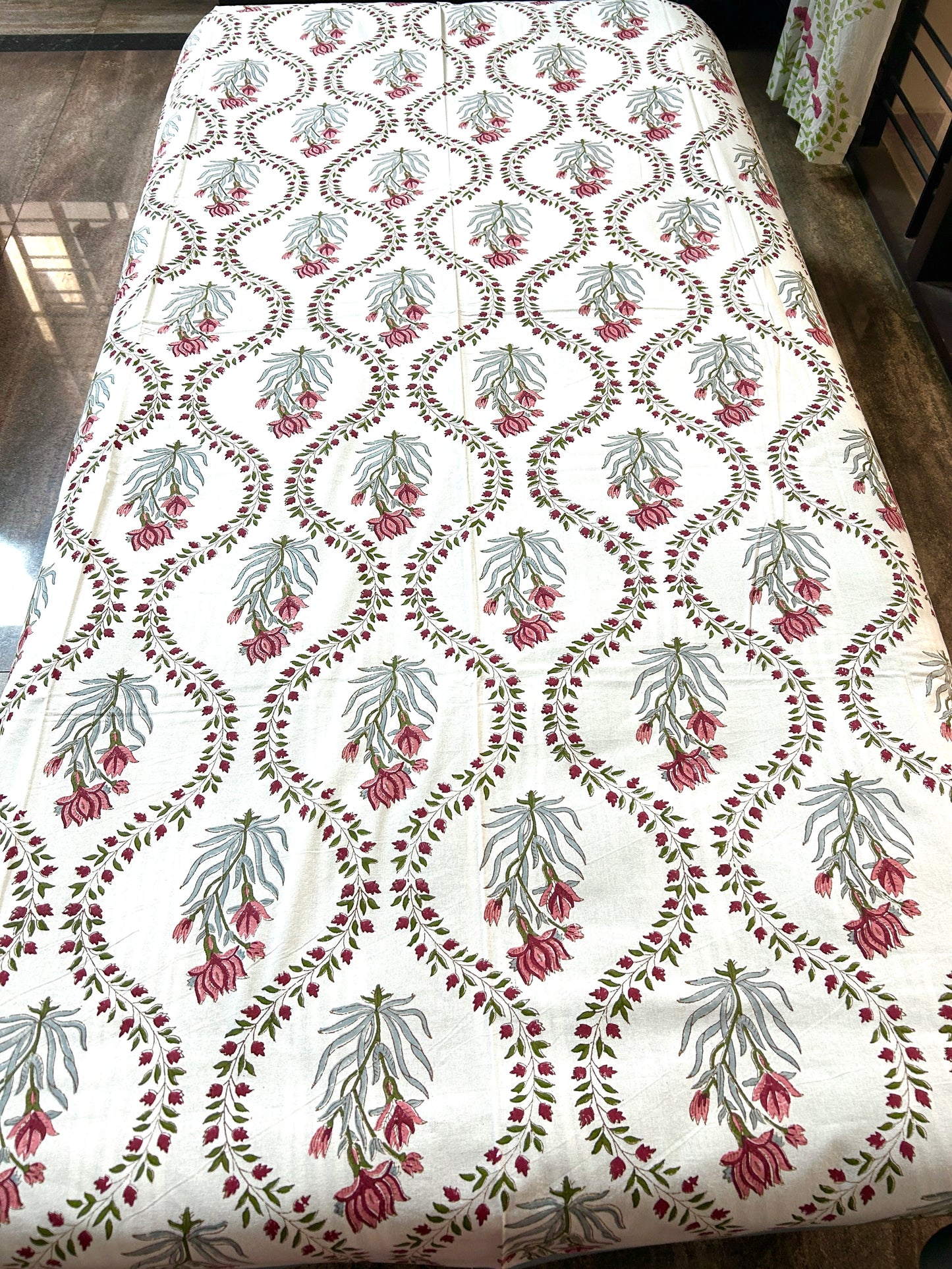 Manika Block Print Diwan Bed Cover