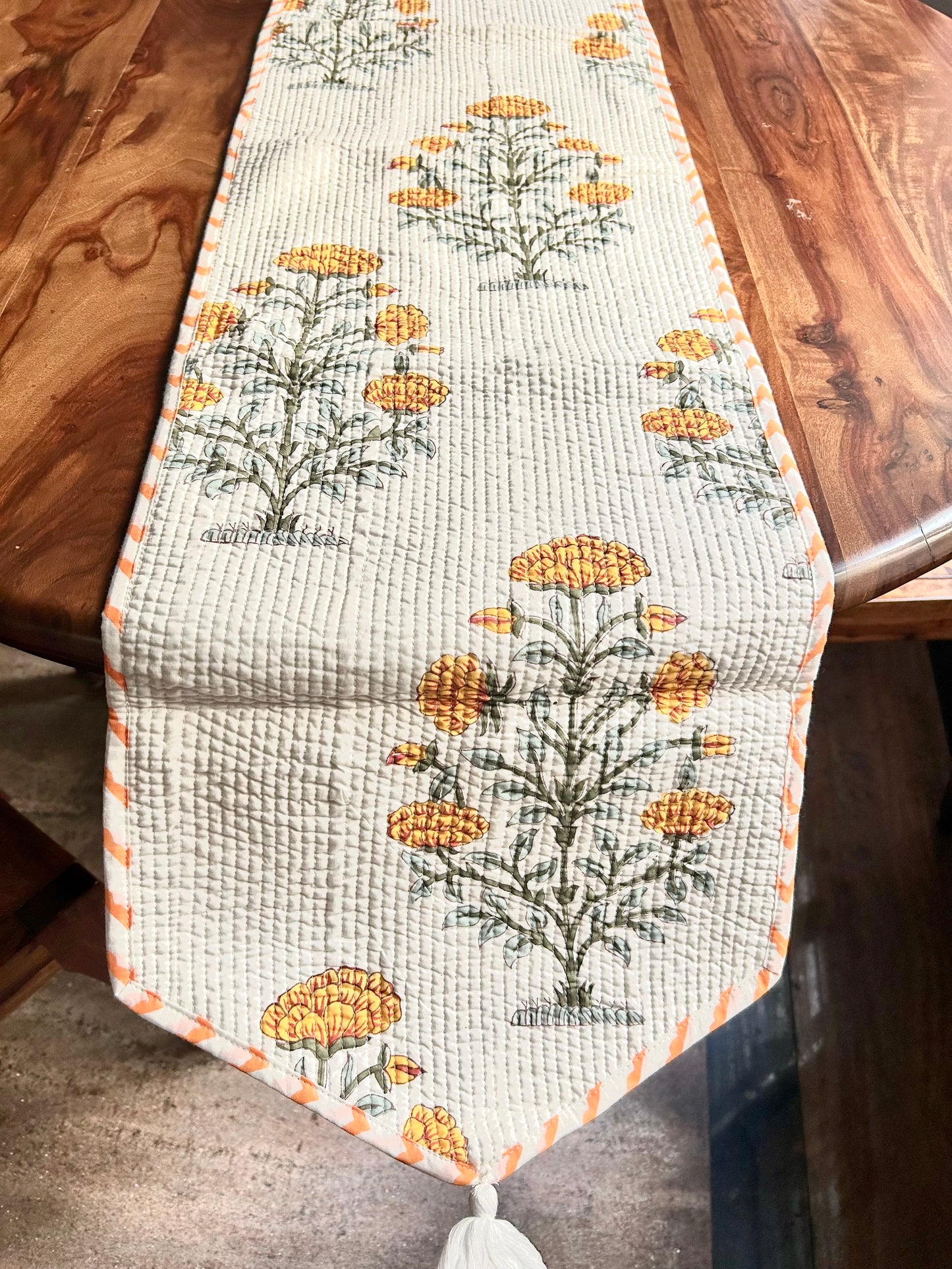 Gargi Block Print Table Runner