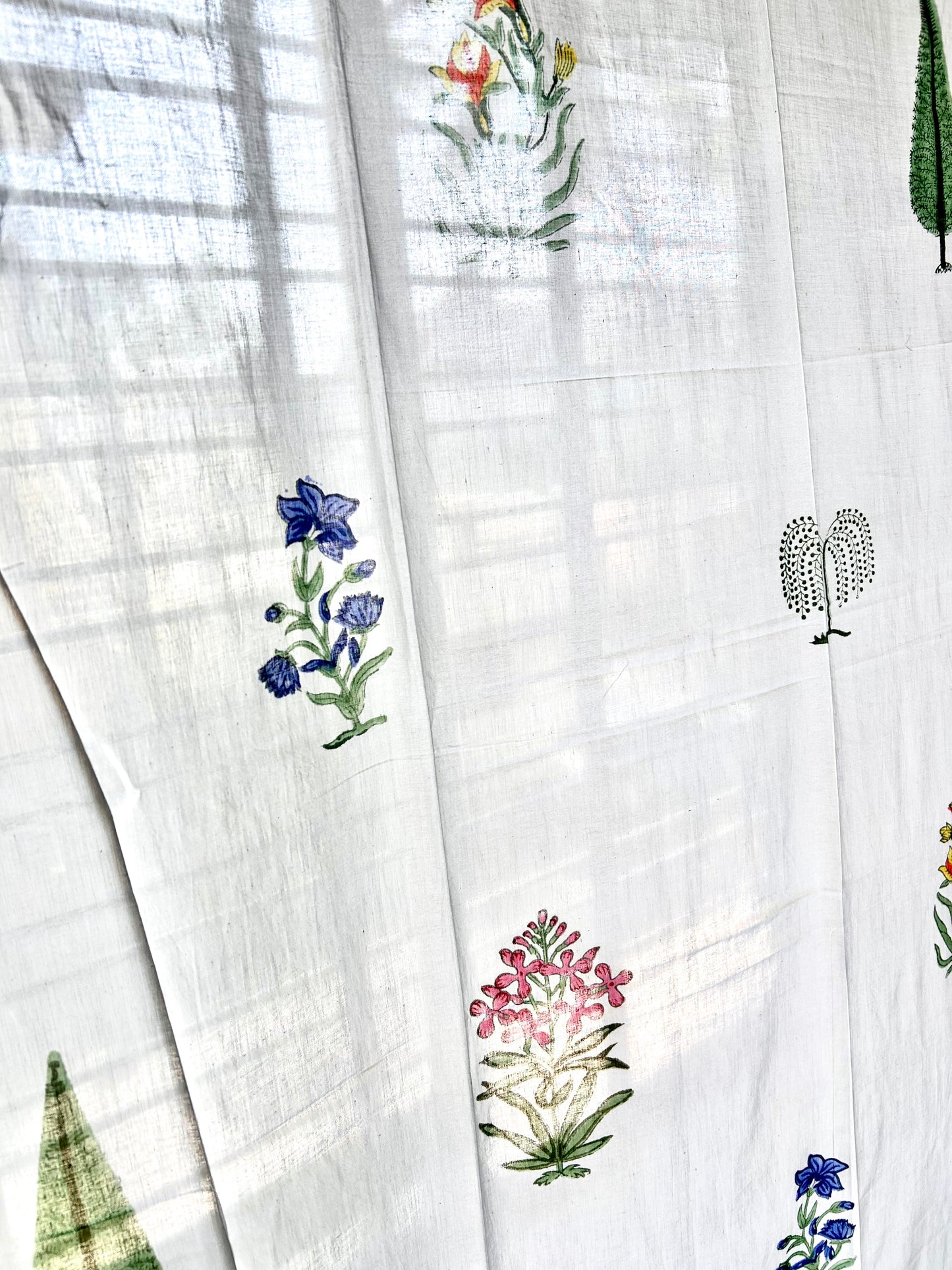 Multicolour Printed Sheer Curtains