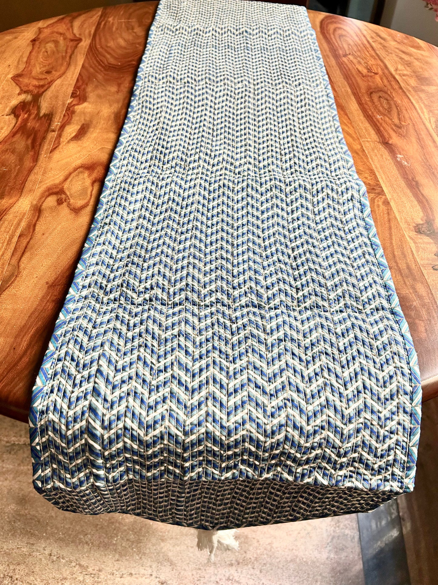 Diti Block Print Table Runner