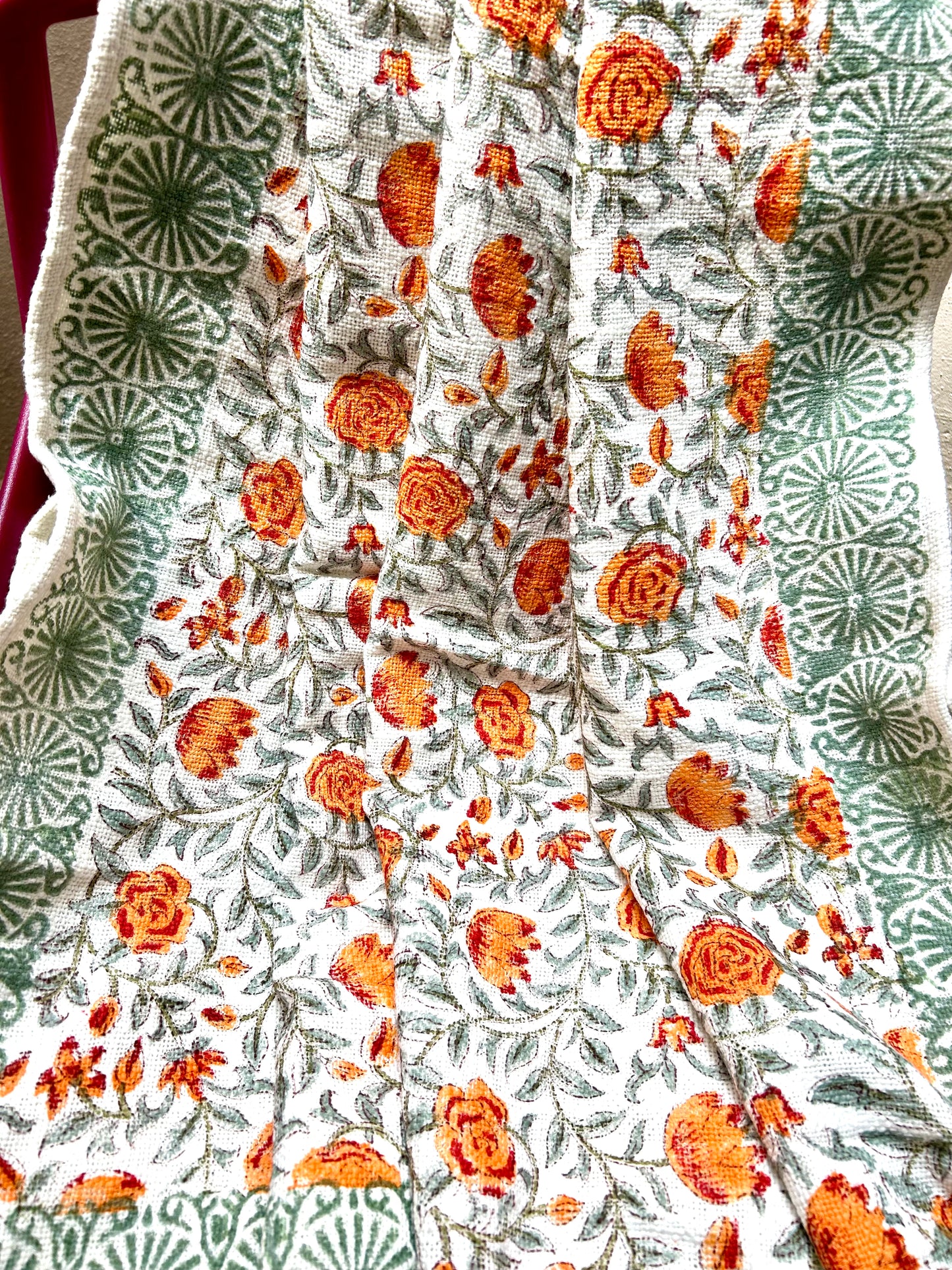 Utsav Block Print Throw blanket