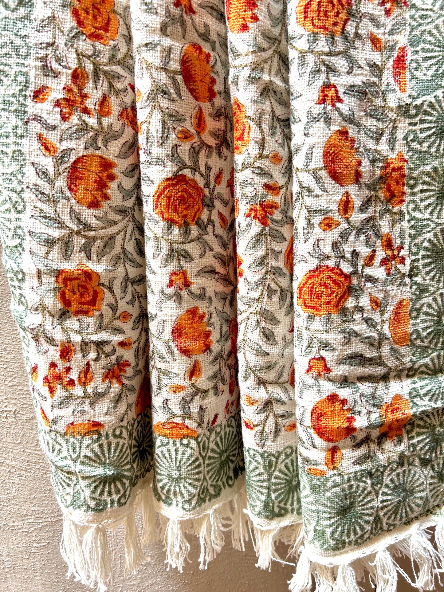 Utsav Block Print Throw blanket