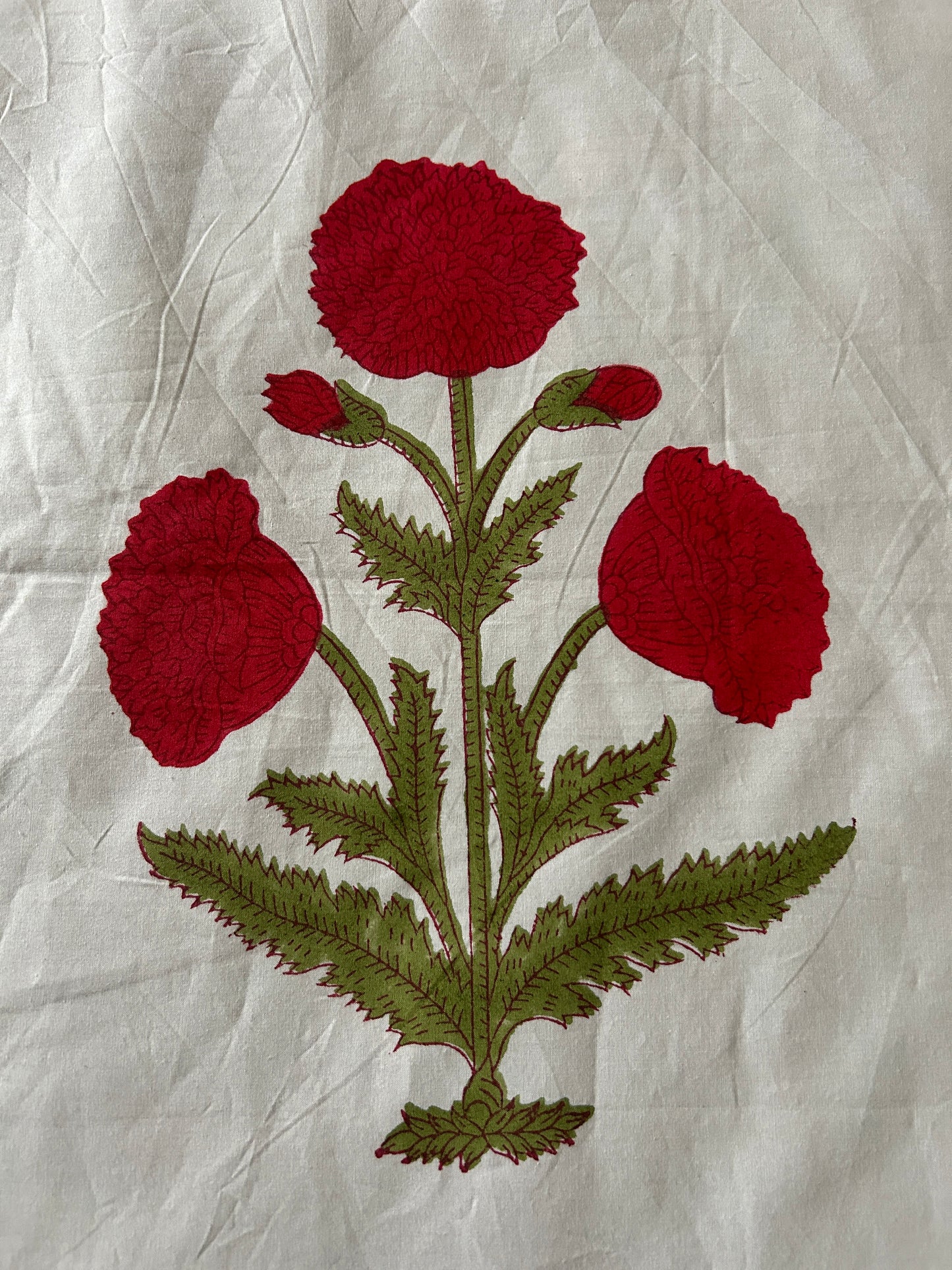 Prakhya Block Printed Cotton Bedsheet(108x108)